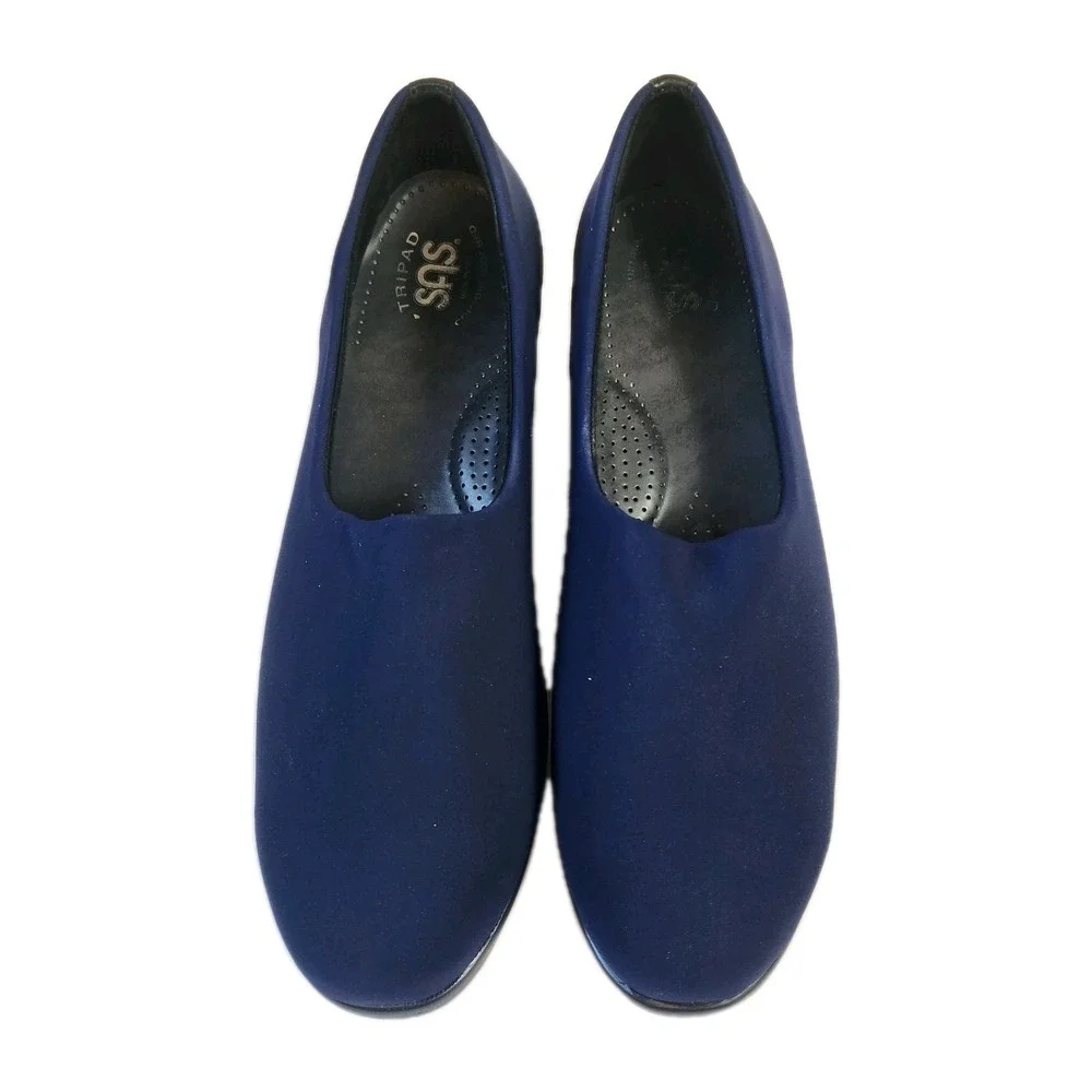 SAS Womans Tripad Comfort Wedge Loafer Blue Microfiber‎ Slip On Shoe Size 9.5 N